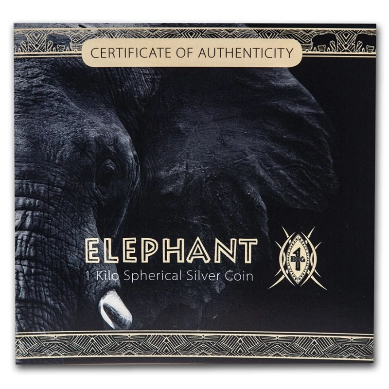 Djibouti: silver coin Elefant 2020 1000 g  Collectible coins