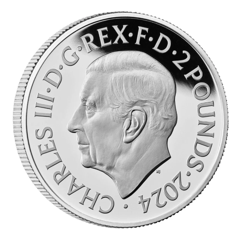 Vereinigtes Königreich Silbermünze Paul McCartney 2024 Polierte Platte Farbig 1 oz Sammlermünzen