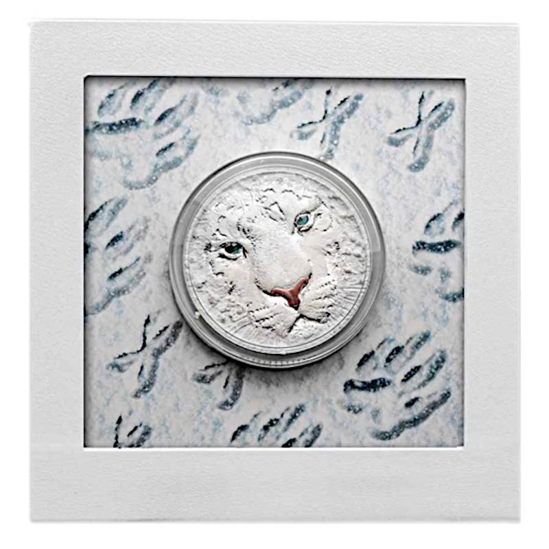 Niue: zilveren munt Witte tijger 2022 3 ounce Verzamelmunten