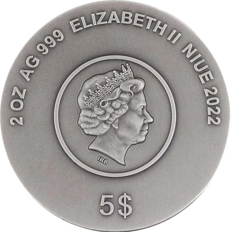 Niue : pièce en argent Mortal Kombat 2022 colorée 2 once Pièces de collection