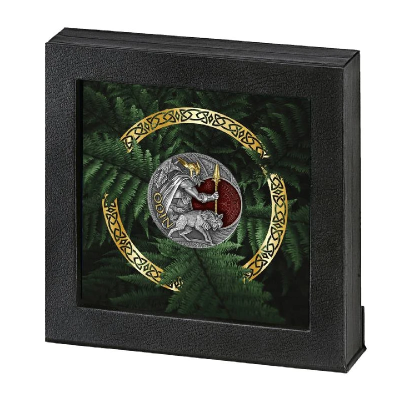 Niue: zilveren munt Lord of Valhalla Odin 2023 verguld 2 ounce Verzamelmunten