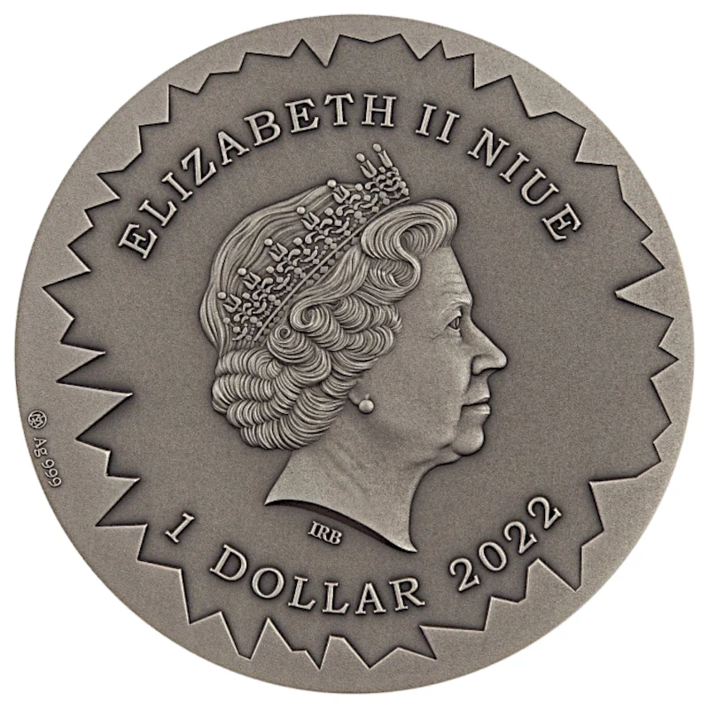 Niue : pièce en argent La Reine des Neiges 2022 colorée 1 once Pièces de collection