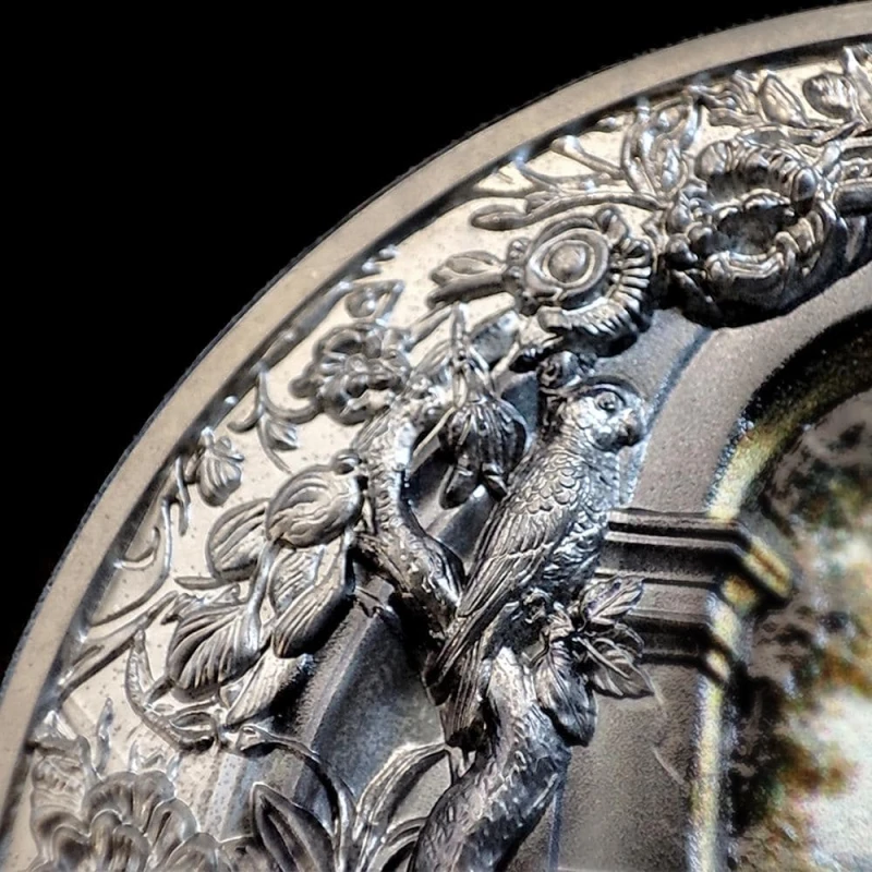 Cookinseln: Silbermünze Roma Monumental View 2024 Schwarz polierte Platte 3 oz Sammlermünzen