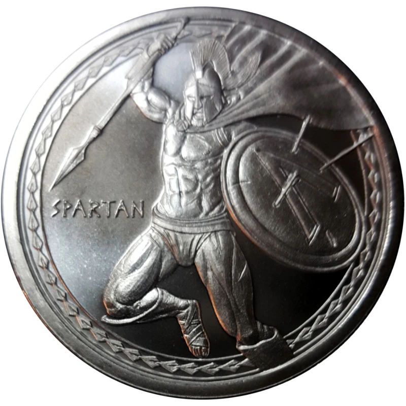 Pièce d'argent USA Warriors Spartan 1 once Pièces de collection
