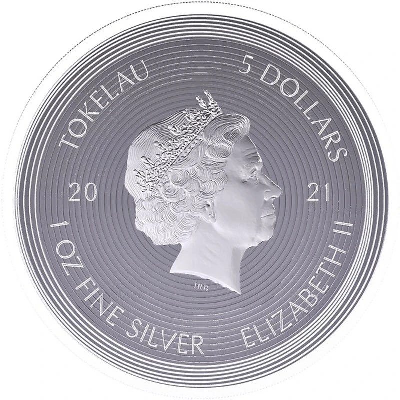 Tokelau zilveren munt Icon Mona Lisa 2021 1 ounce Verzamelmunten