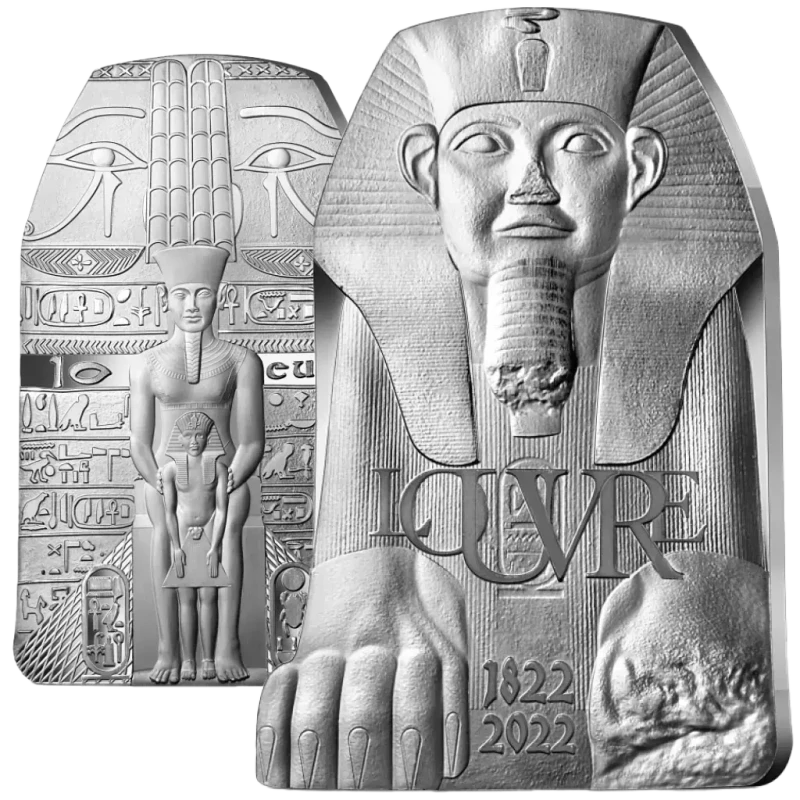 France Pièce d'argent Louvre 2022 Belle Épreuve 22,2 g Pièces de collection