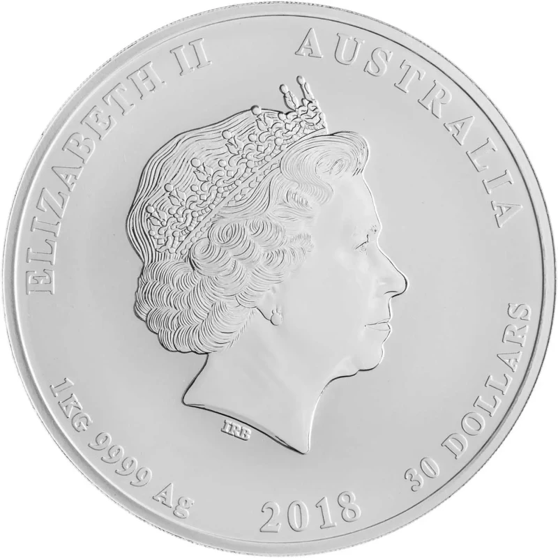 Australien Silbermünze Lunar II Jahr des Hundes 2018 1000 g Anlagemünzen