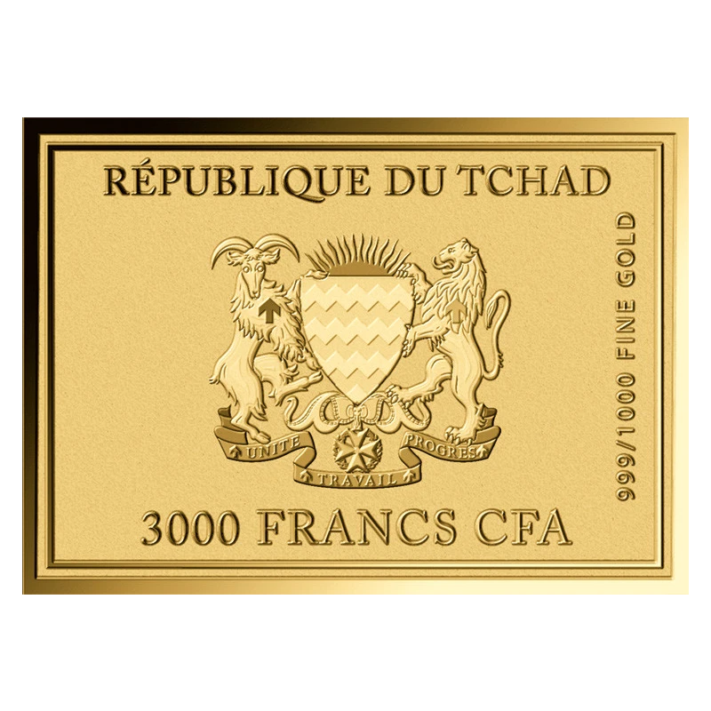 Tsjaad Gouden Munt Carl Spitzweg Zondagsrust 1/1000 ounce  Verzamelmunten