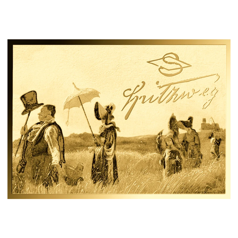 Tsjaad Gouden Munt Carl Spitzweg Zondagsrust 1/1000 ounce  Verzamelmunten