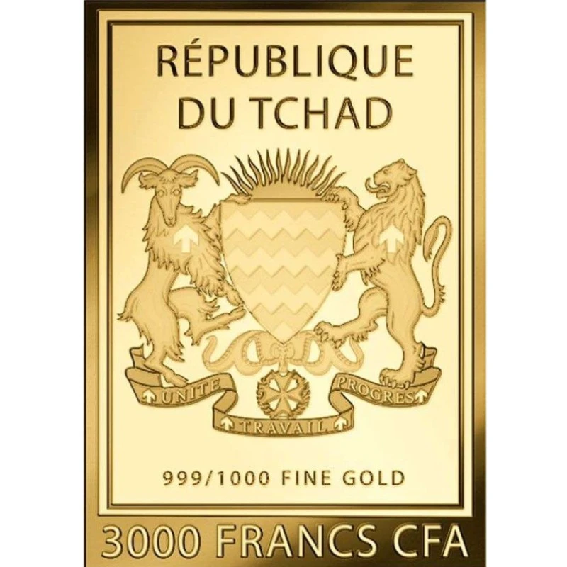 Chad Goldmünze Vincent van Gogh Selbstbildnis mit Strohhut 1/1000 Unze Sammlermünzen