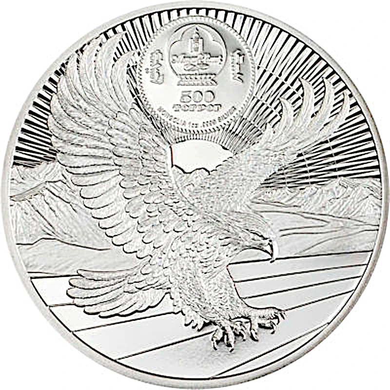 Mongolie Pièce d'argent Chinggis Khaan 2026 Belle Épreuve 1 once Pièces de collection
