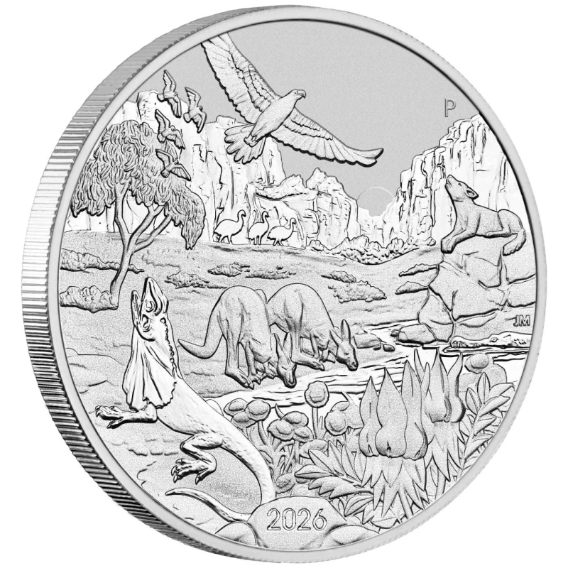 Australien Silbermünze Wunder von Australien Das Outback 2026 1 oz Anlagemünzen