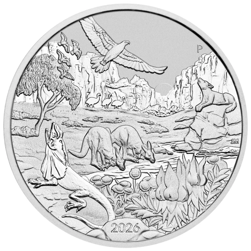 Australien Silbermünze Wunder von Australien Das Outback 2026 1 oz Anlagemünzen