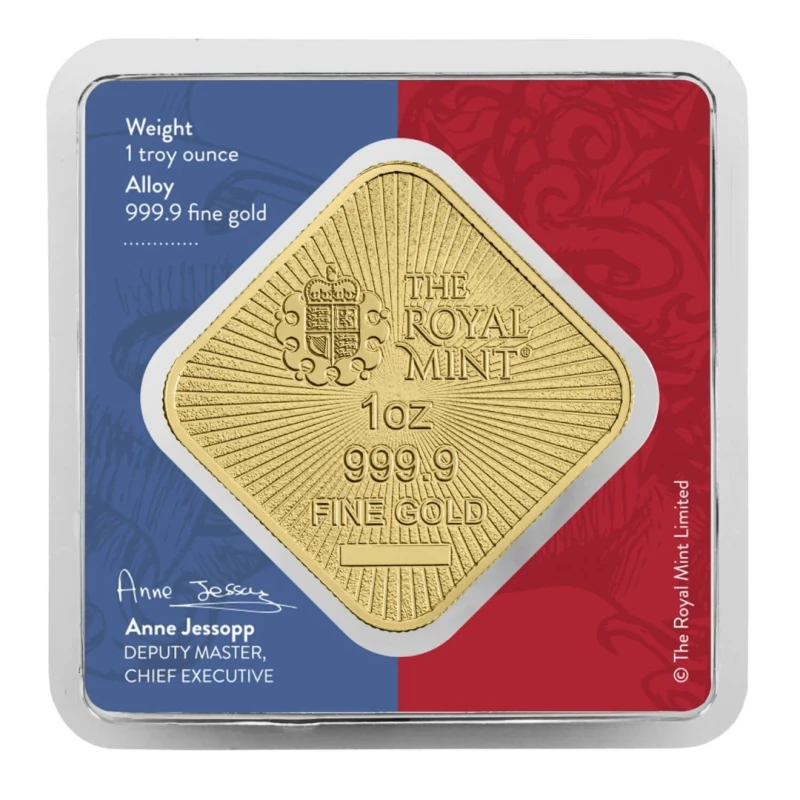Золотой слиток Великобритании Британия и Свобода 1 oz Lingots d'investissement