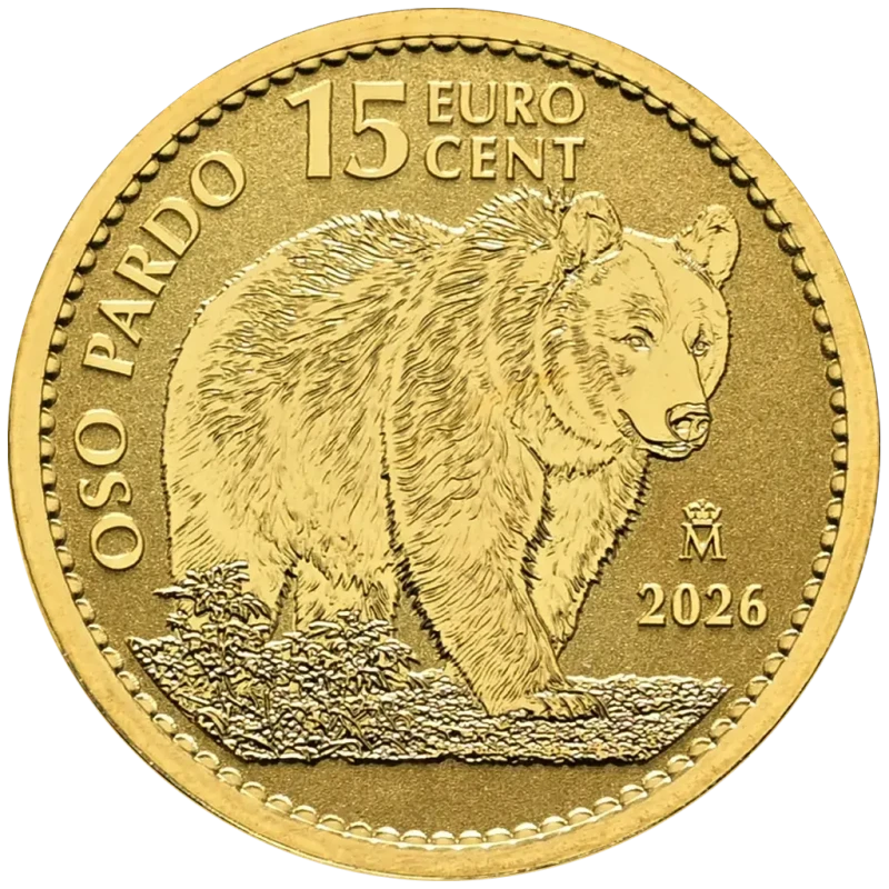 Spanien Goldmünze Braunbär 2026 1/10 oz Sammlermünzen