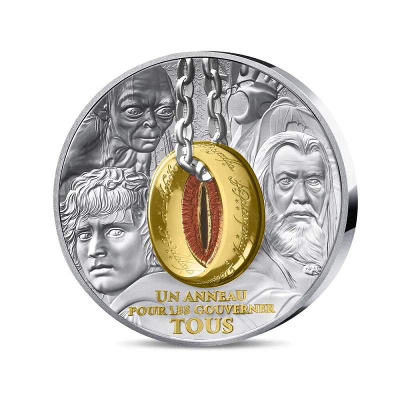 Frankreich Silbermünze Der Herr der Ringe 2026 polierte Platte 1 oz Sammlermünzen
