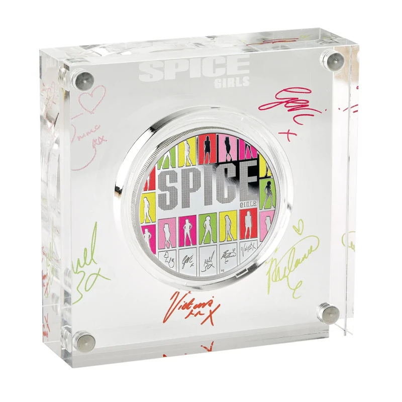 Royaume-Uni Pièce d'argent Spice Girls 2026 Belle Épreuve colorée 1 once Pièces de collection