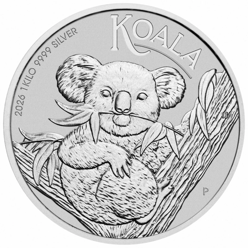 Pièce d'argent australienne Koala 2026 1000 g Pièces d'investissement