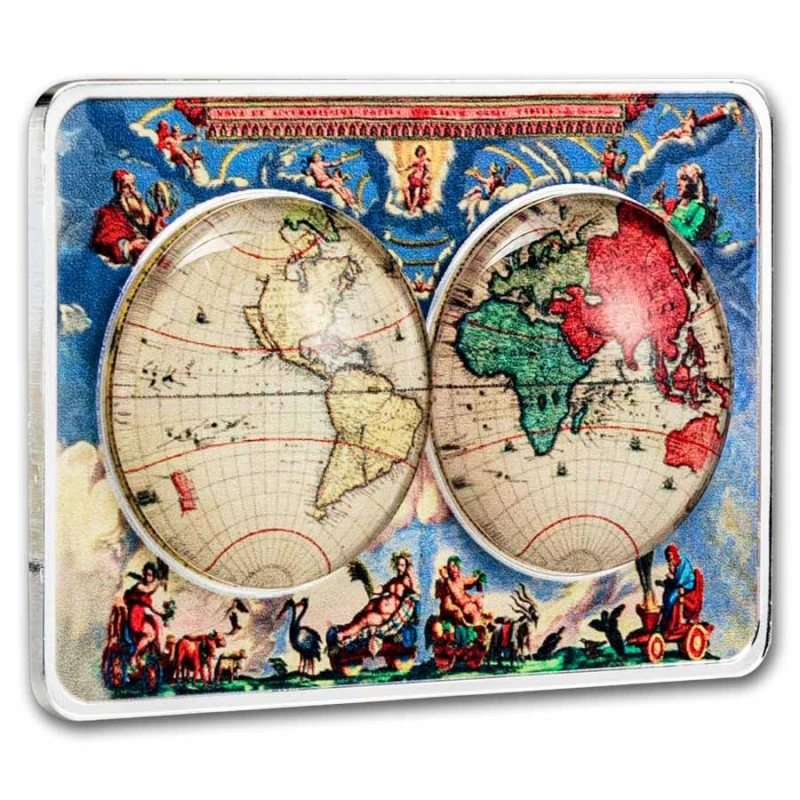 Kameroen zilveren munt Atlas Maior 2026 gepolijste plaat 1 ounce Verzamelmunten