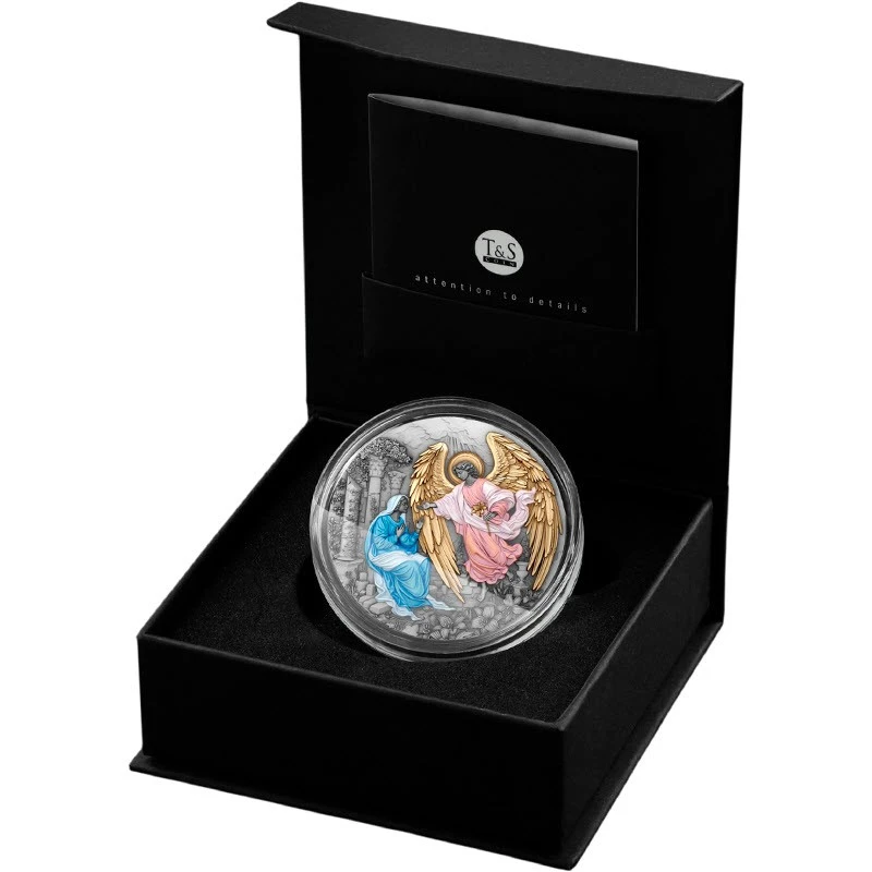 Niue zilveren munt Aartsengel Gabriël 2025 Verguld 2 ounce Verzamelmunten