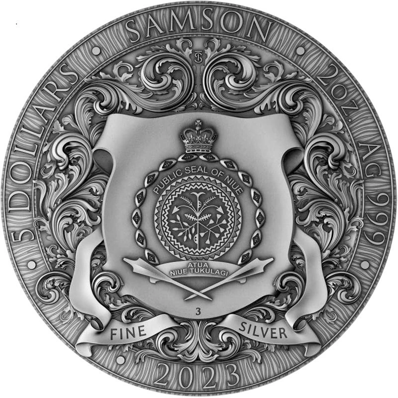 Niue Silbermünze Samson 2023 2 oz Sammlermünzen