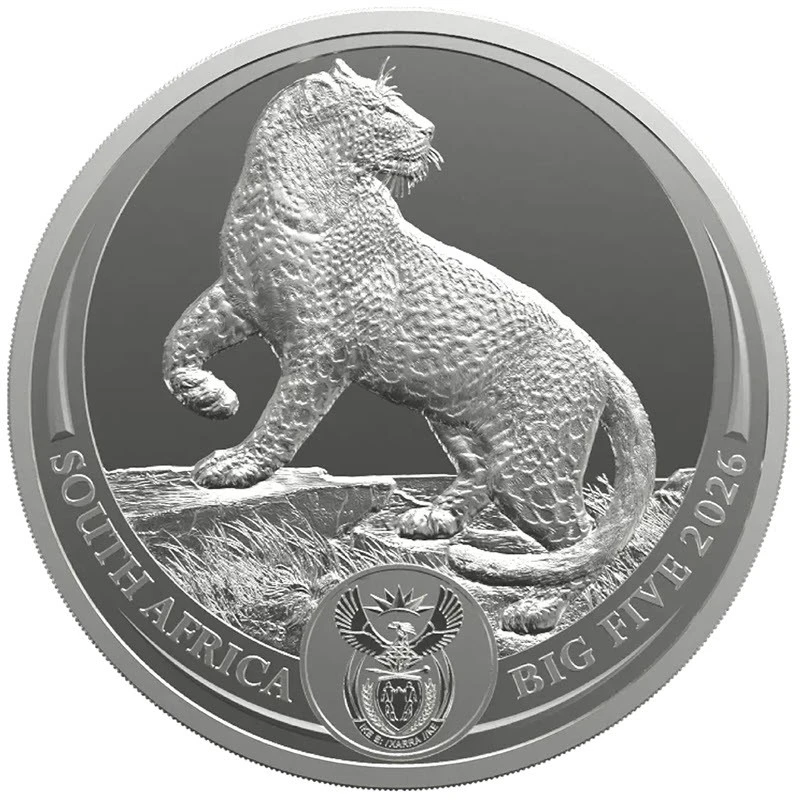 Afrique du Sud Pièce en argent Léopard 2026 1 once Pièces de collection