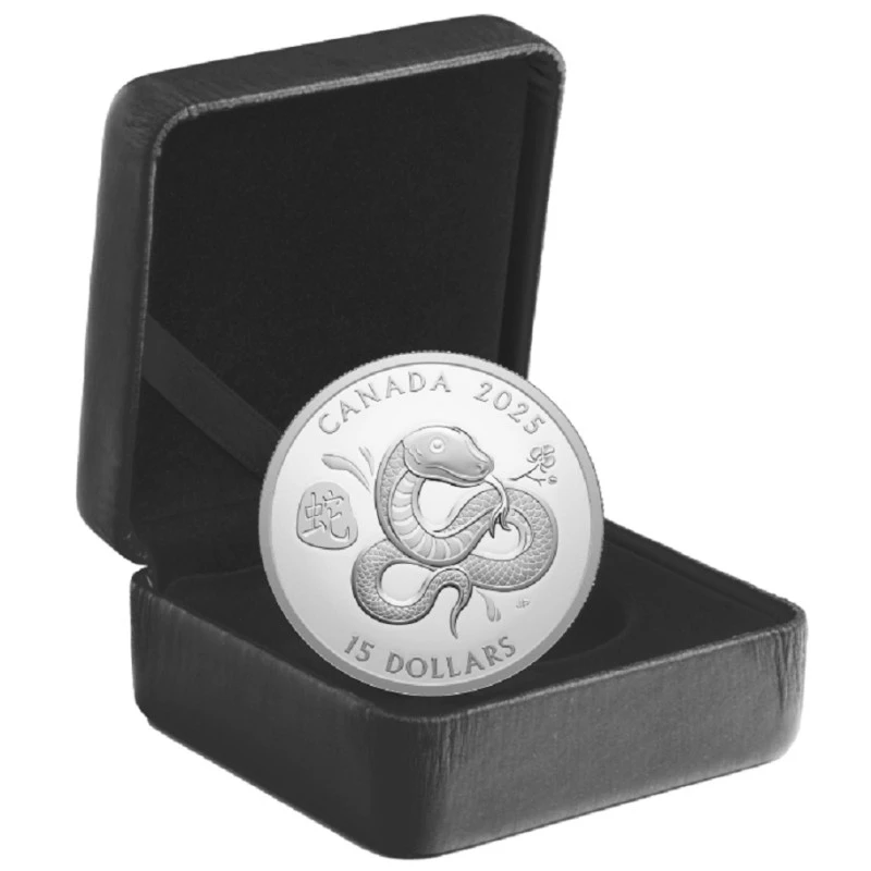 Canada Silver Coin Year of the Snake 2025 Proof 1 oz Collectible coins